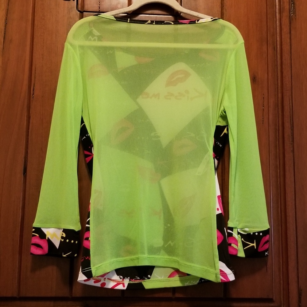 Italian Stretch Mesh Top - Picture 2 of 3